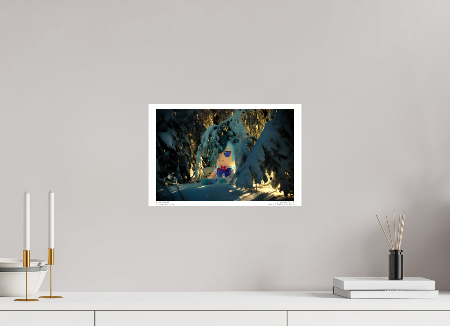 15 x 10″, Photo Print Under Acrylic Glass Pine Forest