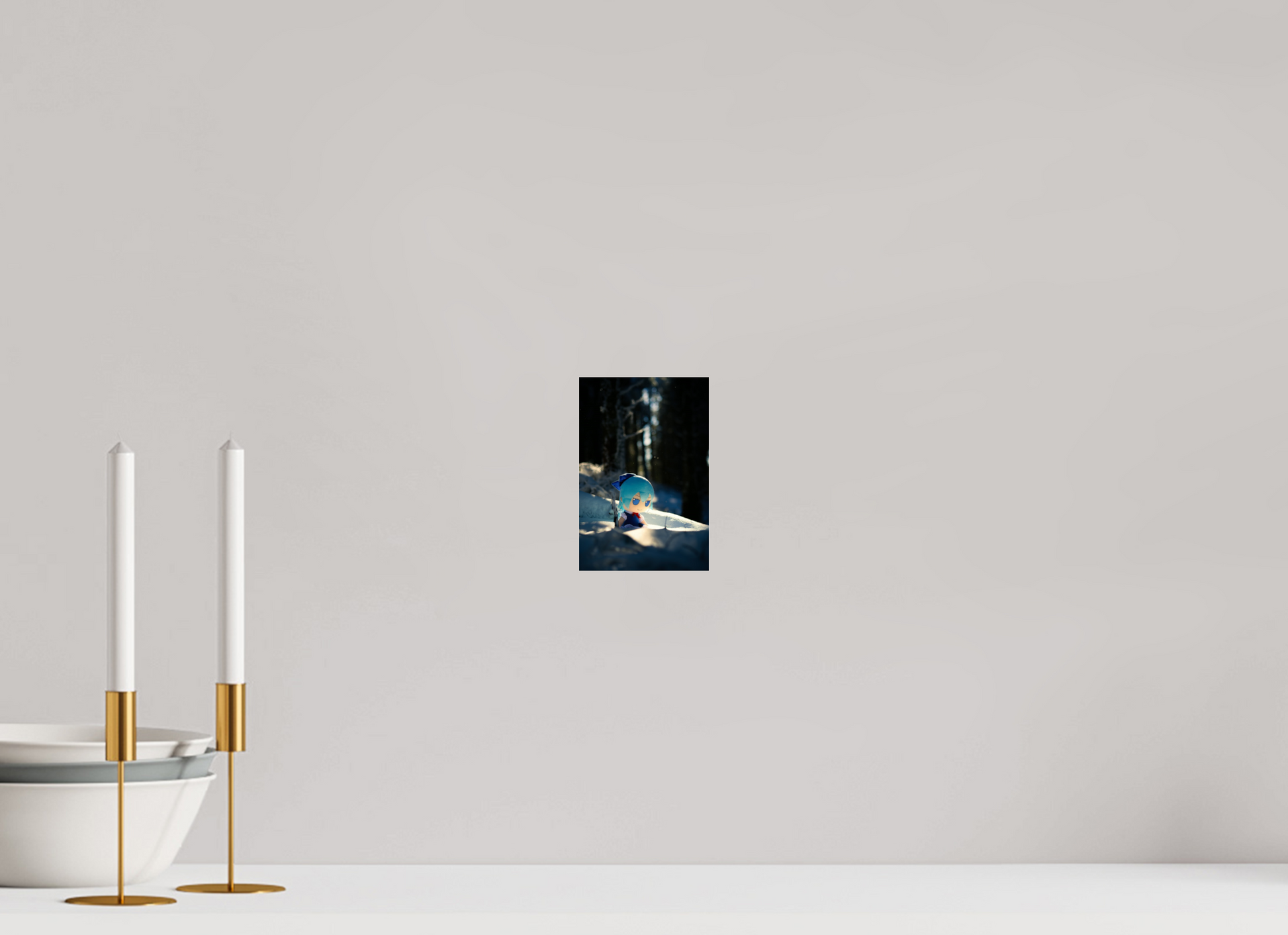 4 x 6″, Photo Print Under Acrylic Glass Cirno Under Tree