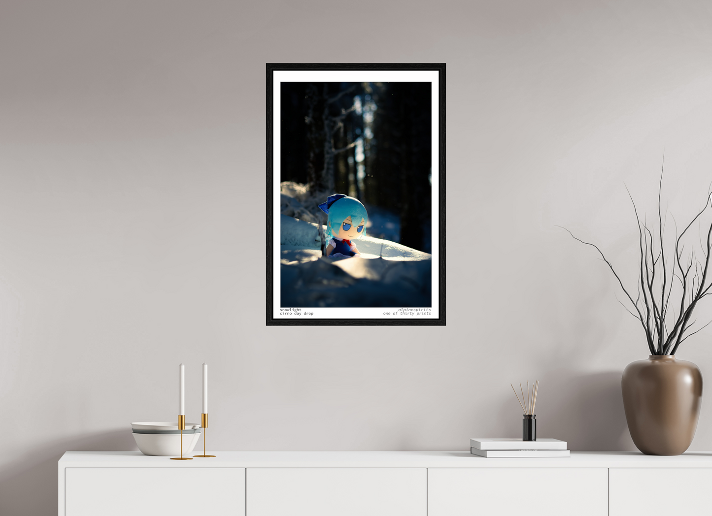 20 x 30″, Floater Frame Snowlight