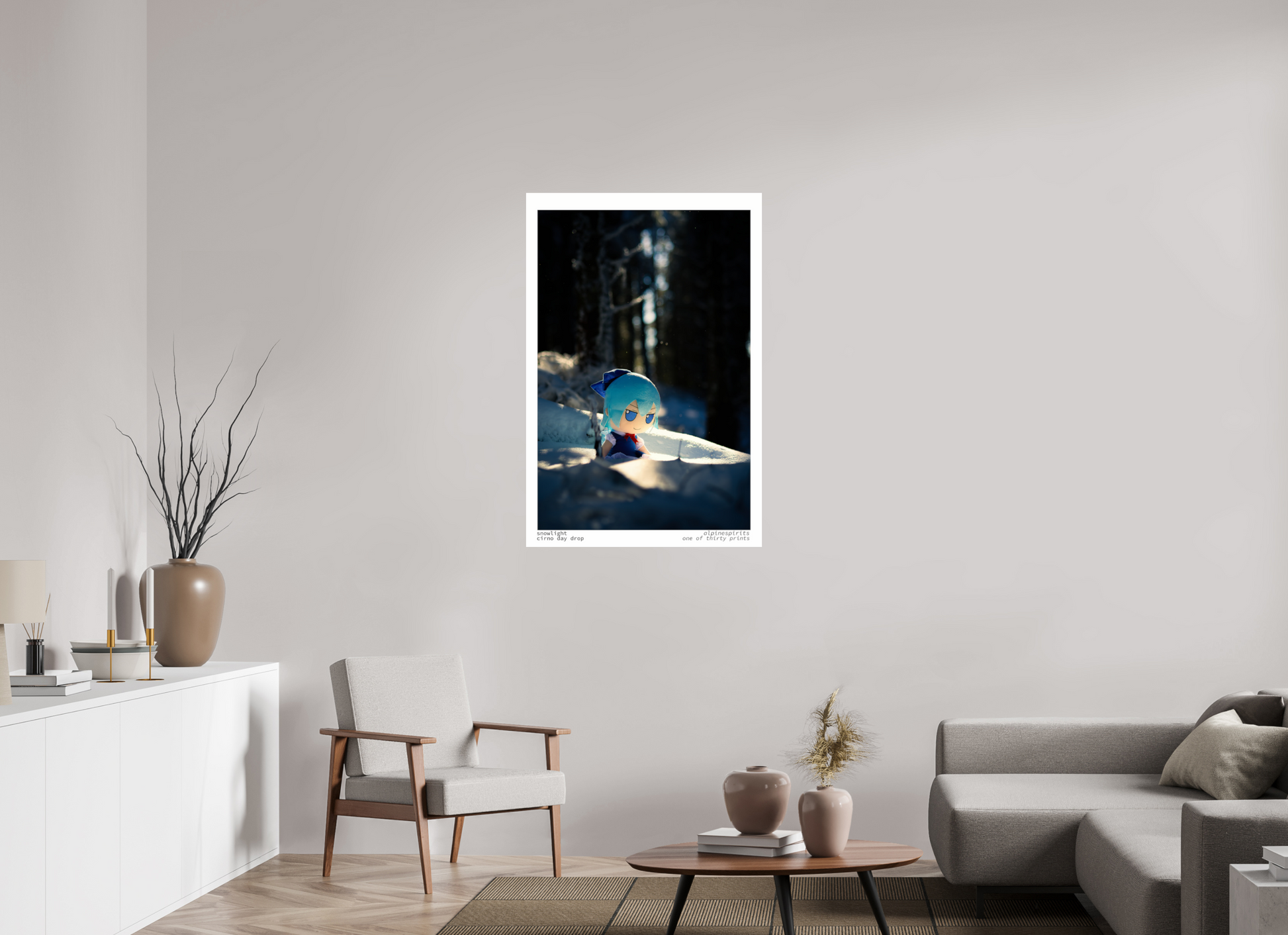 30 x 45″, Photo Print Under Acrylic Glass Snowlight