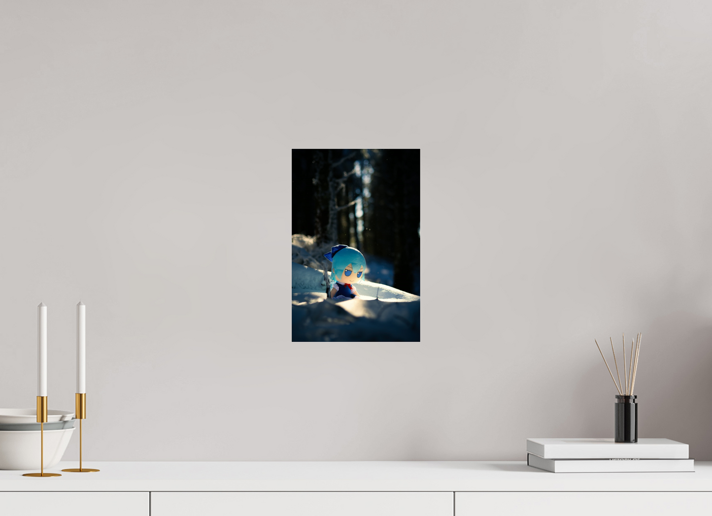 8 x 12″, Photo Print Under Acrylic Glass Cirno Under Tree