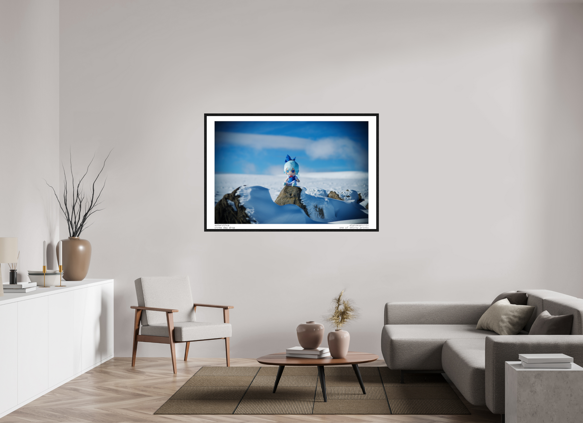 60 x 40″, Floater Frame Antarctica