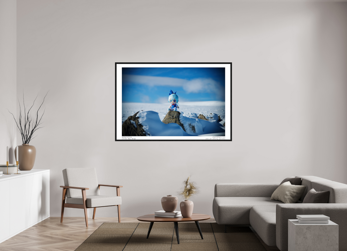 66 x 44″, Floater Frame Antarctica
