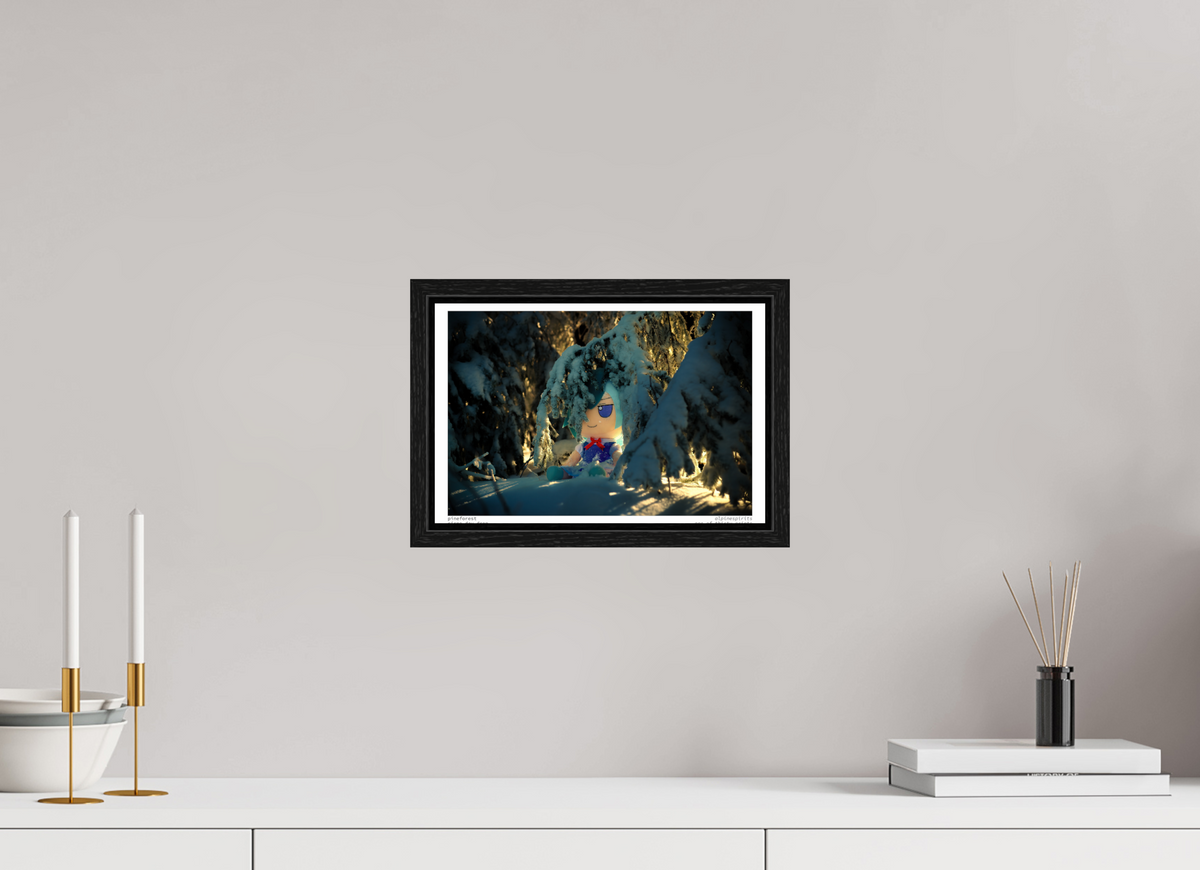 12 x 8″, Floater Frame Pine Forest