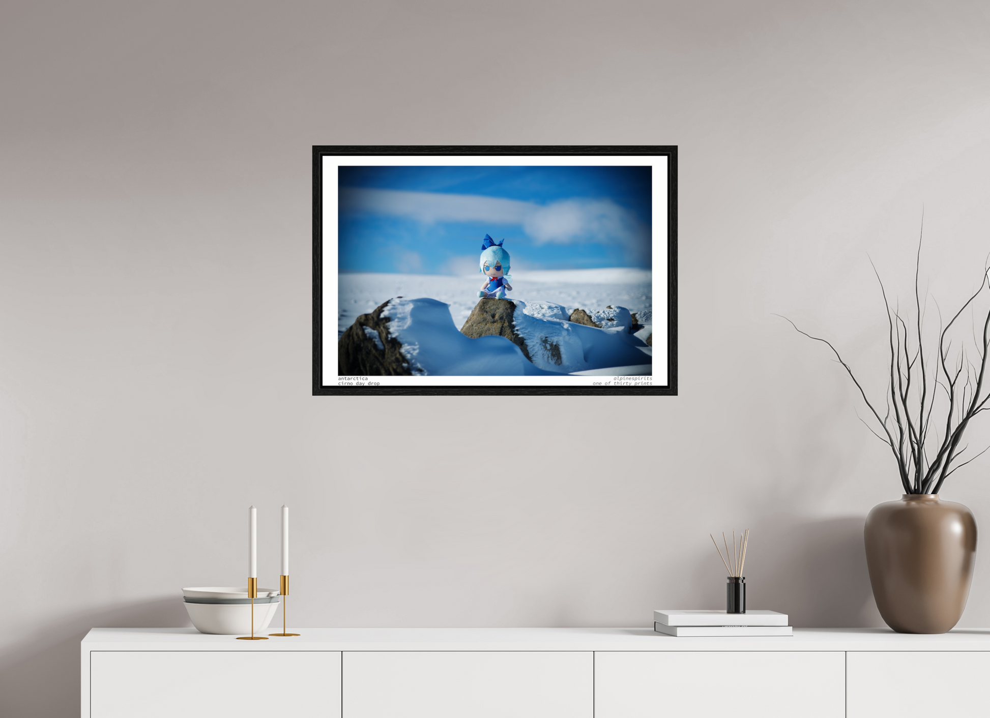 30 x 20″, Floater Frame Antarctica