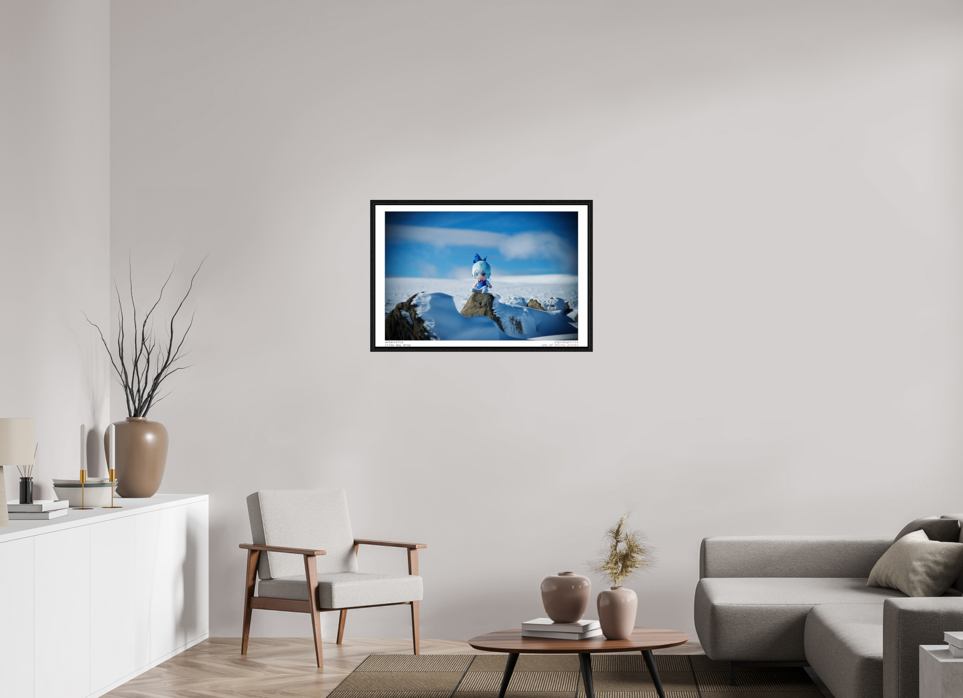 36 x 24″, Floater Frame Antarctica