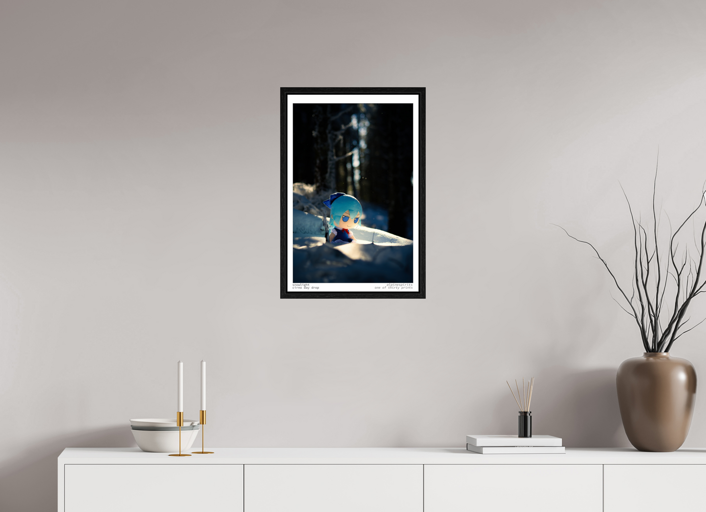 16 x 24″, Floater Frame Snowlight