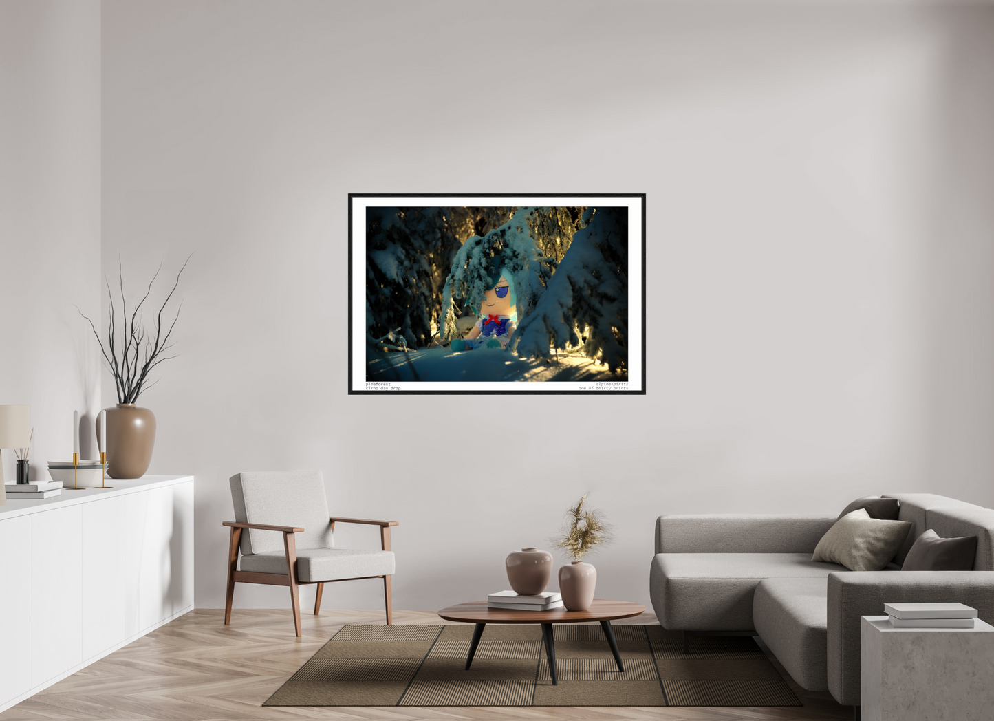 60 x 40″, Floater Frame Pine Forest