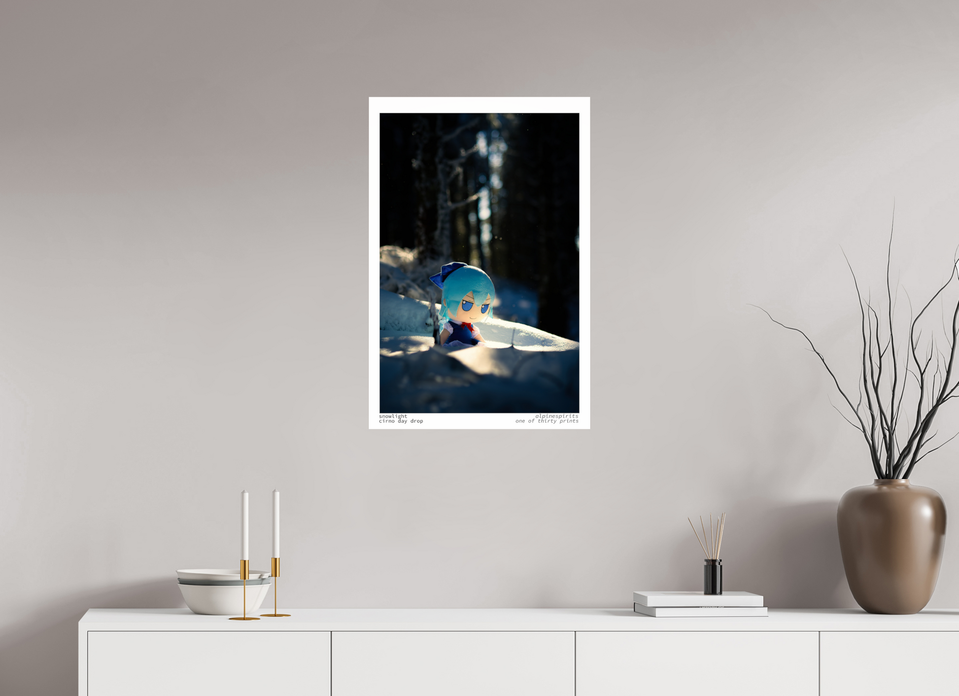 20 x 30″, Photo Print Under Acrylic Glass Snowlight