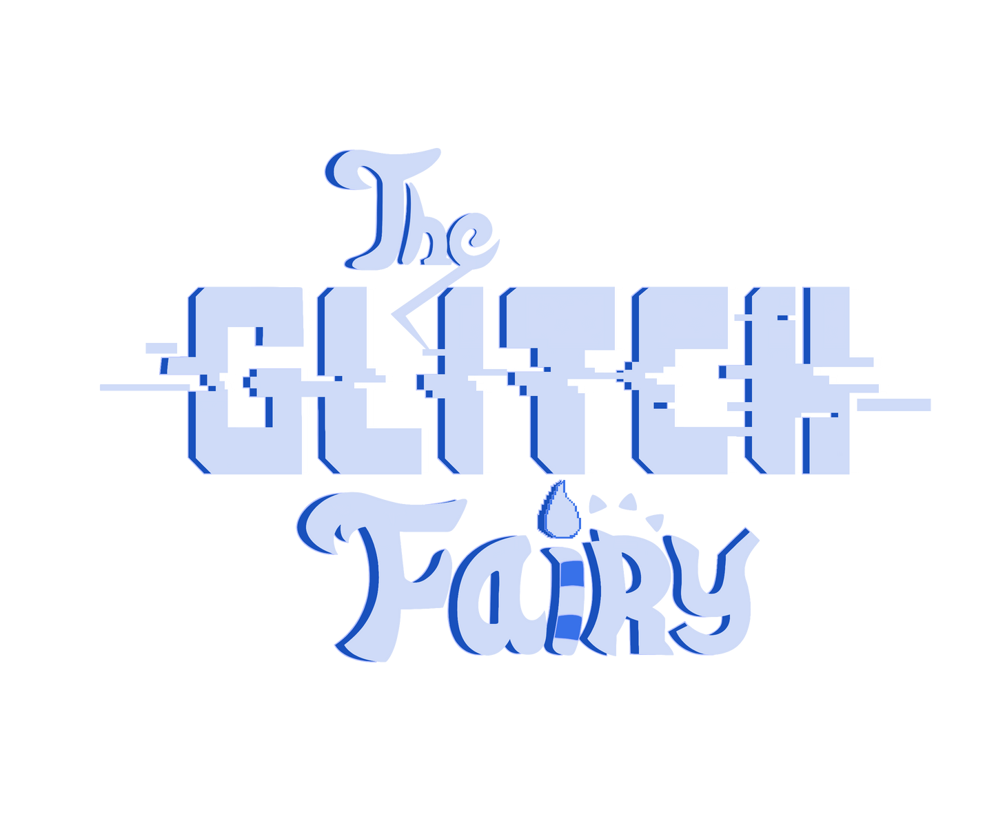 Glitch Fairy Logo Sticker