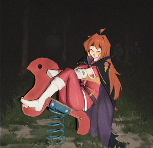 Lina en Caballo Art Print