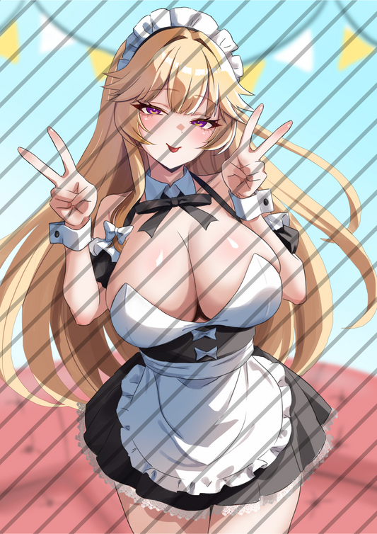 Maid Yukari Luxury Poster