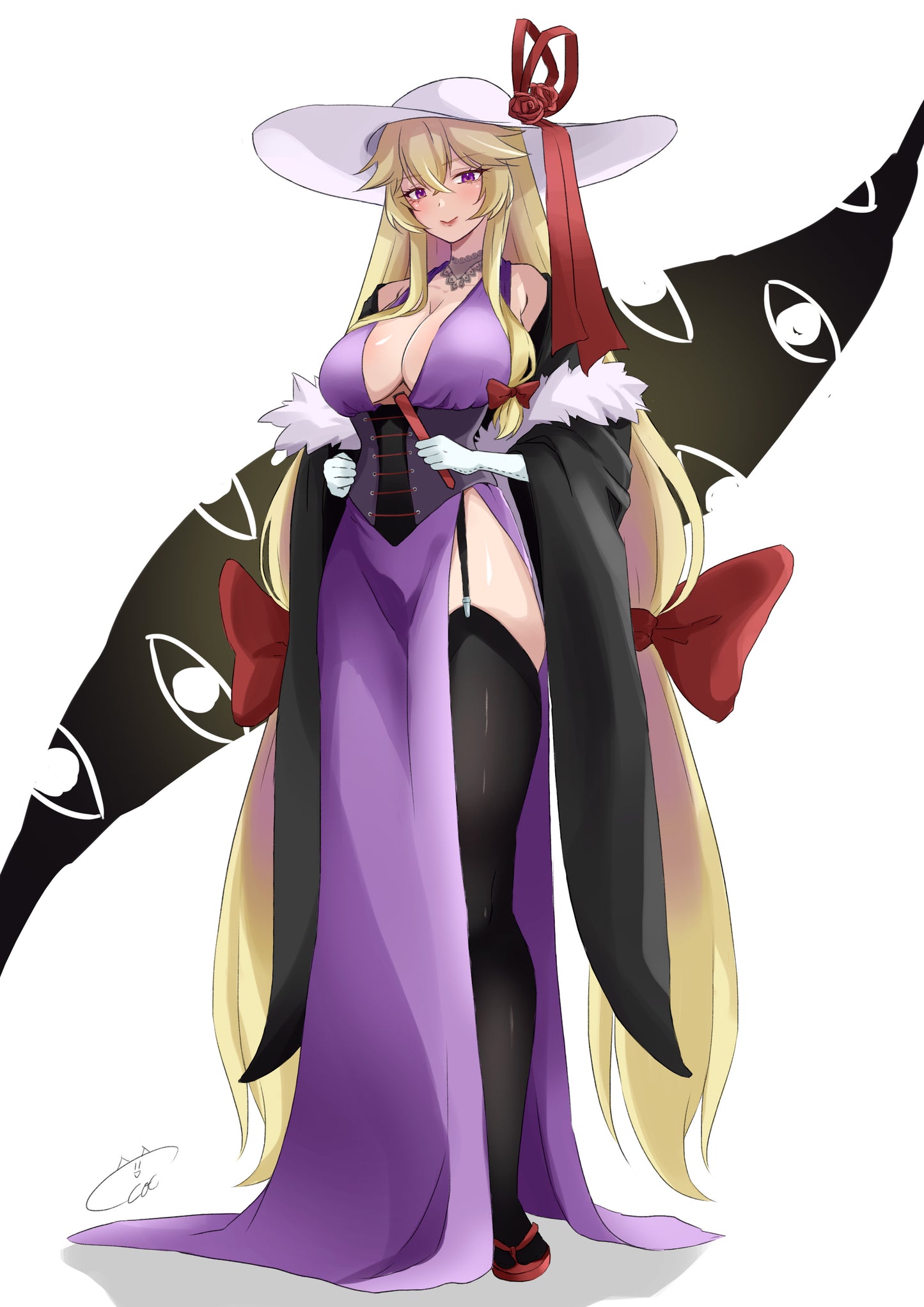 Purple Dress Yukari Art Print