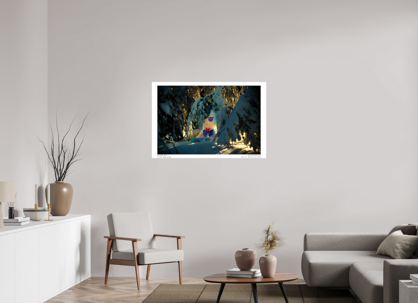 45 x 30″, Photo Print On Fuji Crystal DP II Pine Forest