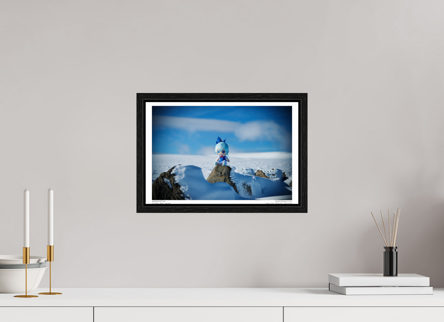 15 x 10″, Floater Frame Antarctica