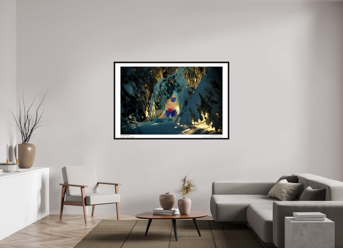 66 x 44″, Floater Frame Pine Forest