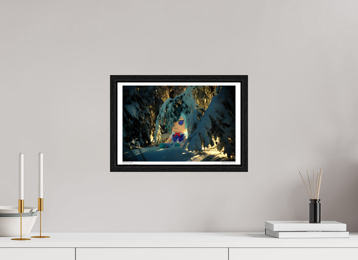 15 x 10″, Floater Frame Pine Forest