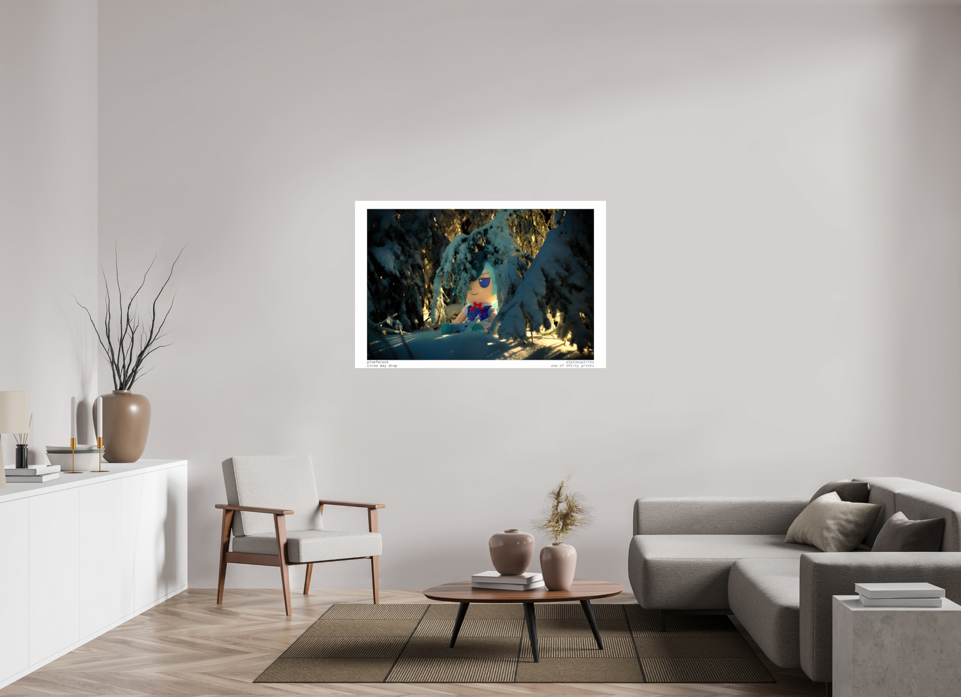 54 x 36″, Photo Print Under Acrylic Glass Pine Forest