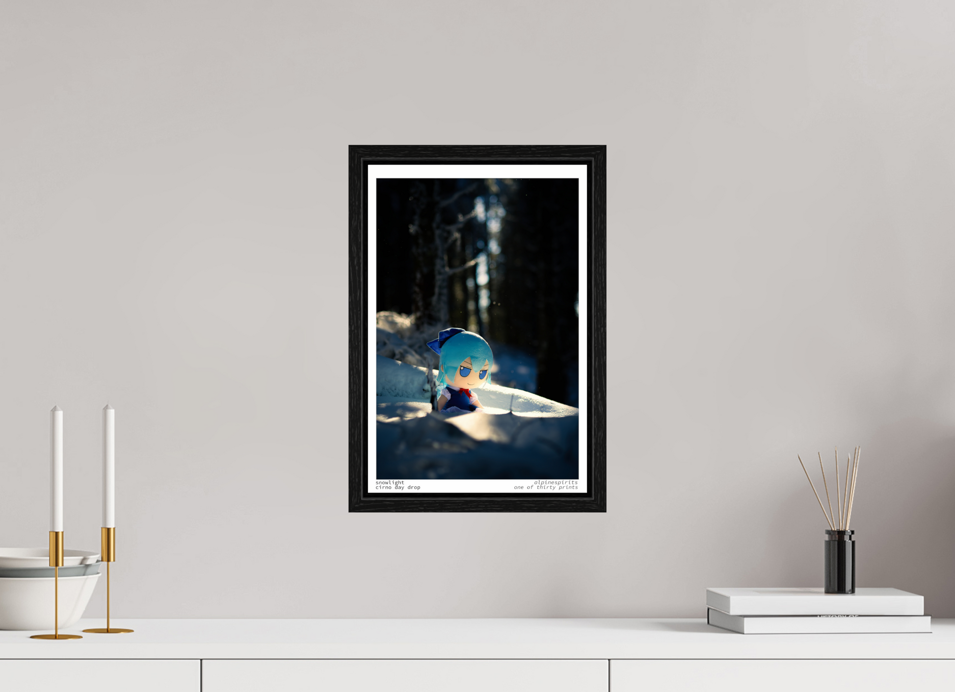 10 x 15″, Floater Frame Snowlight