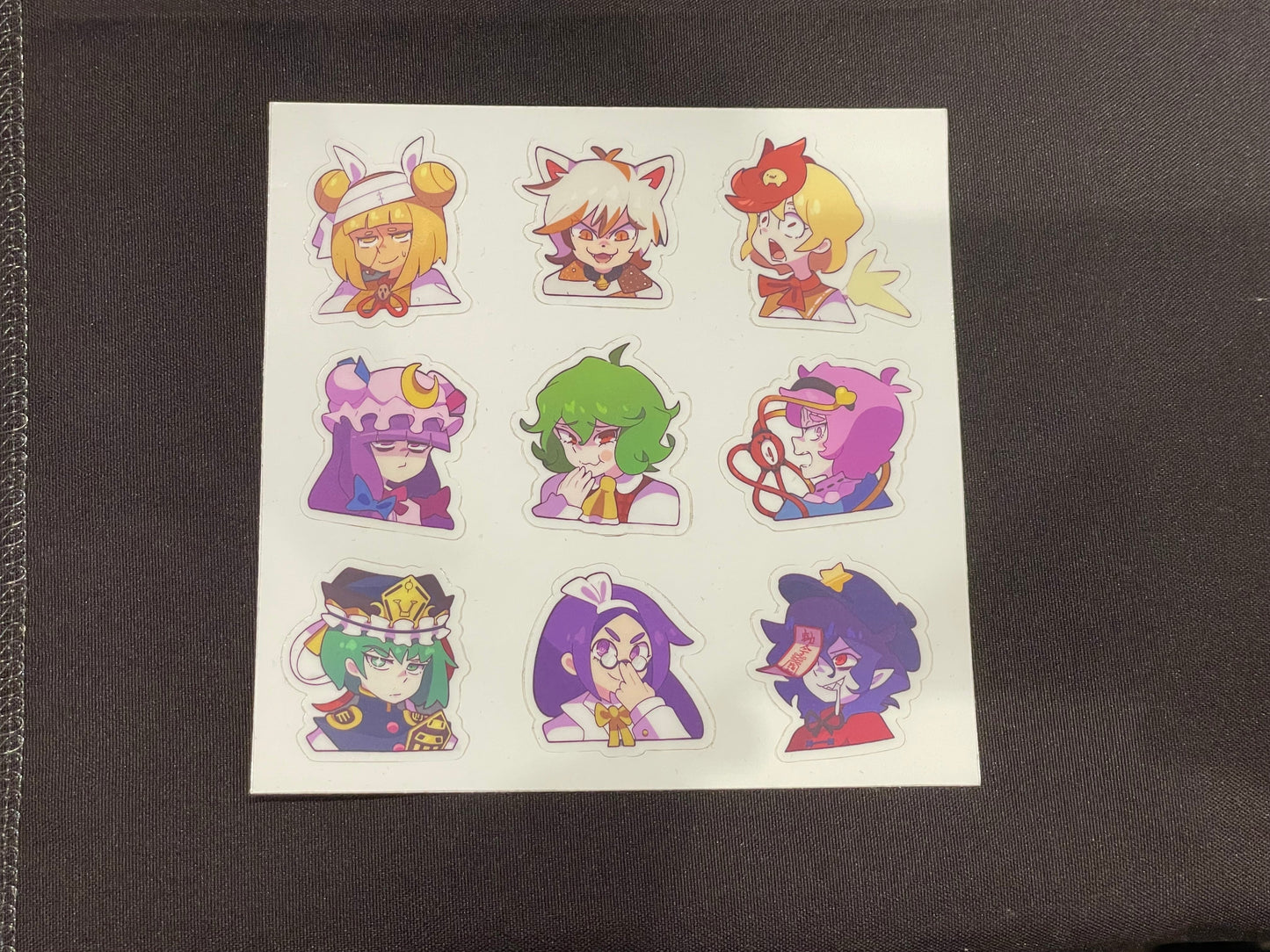 Touhou Emote Sticker Sheet 2